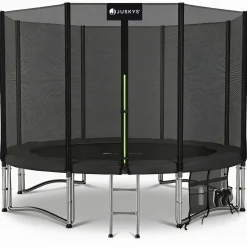 Outdoor Trampolin JumpMaster Gartentrampolin rund für Kinder mit Sicherheitsnetz