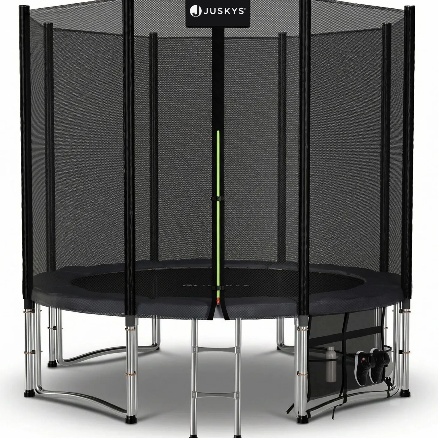 Outdoor Trampolin JumpMaster Gartentrampolin rund für Kinder mit Sicherheitsnetz
