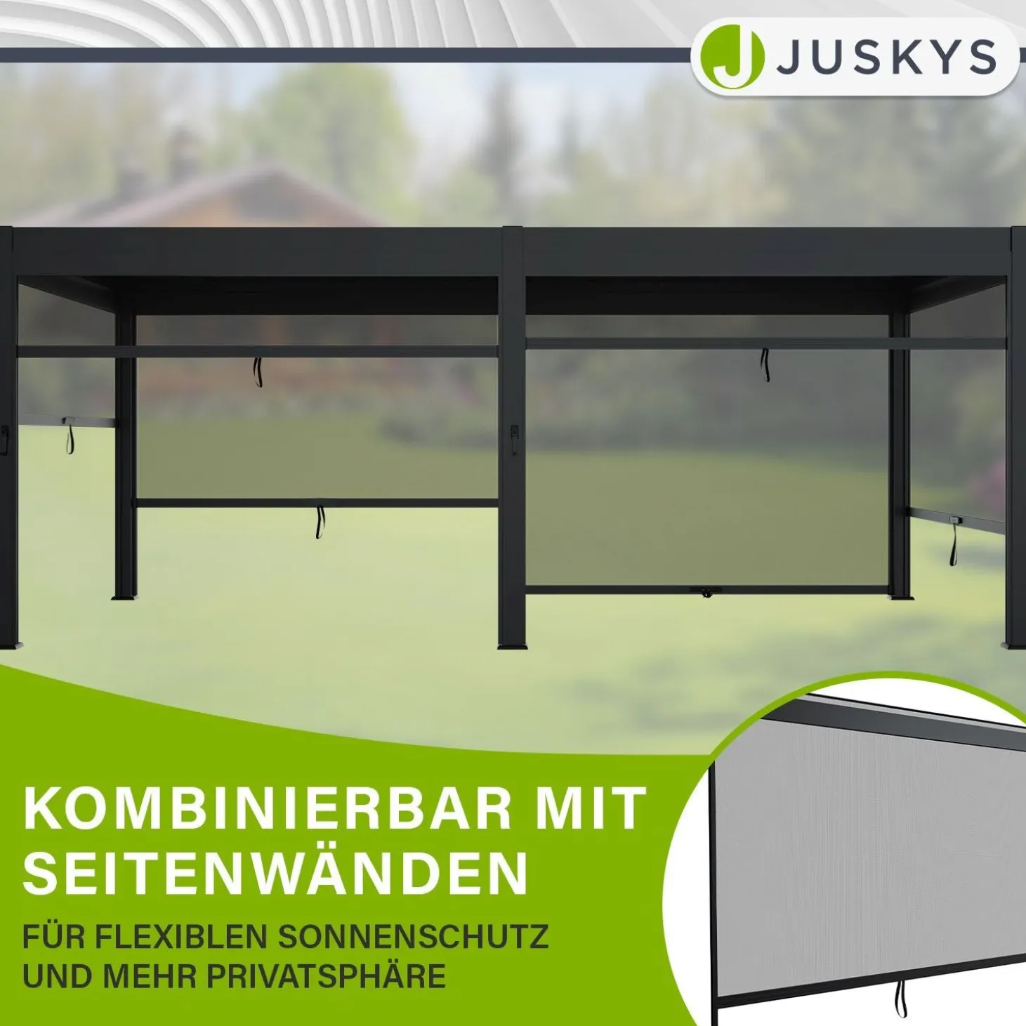 Pergola Lamellendach Tahiti Lamellendach für Terrasse & Garten mit verstellbaren Lamellen