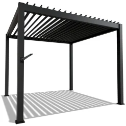 Pergola Lamellendach Tahiti Lamellendach für Terrasse & Garten mit verstellbaren Lamellen