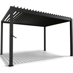 Pergola Lamellendach Tahiti Lamellendach für Terrasse & Garten mit verstellbaren Lamellen