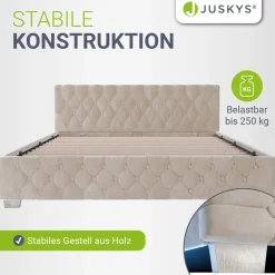 Polsterbett Nizza Bett mit Stauraum & weichem Samt-Bezug