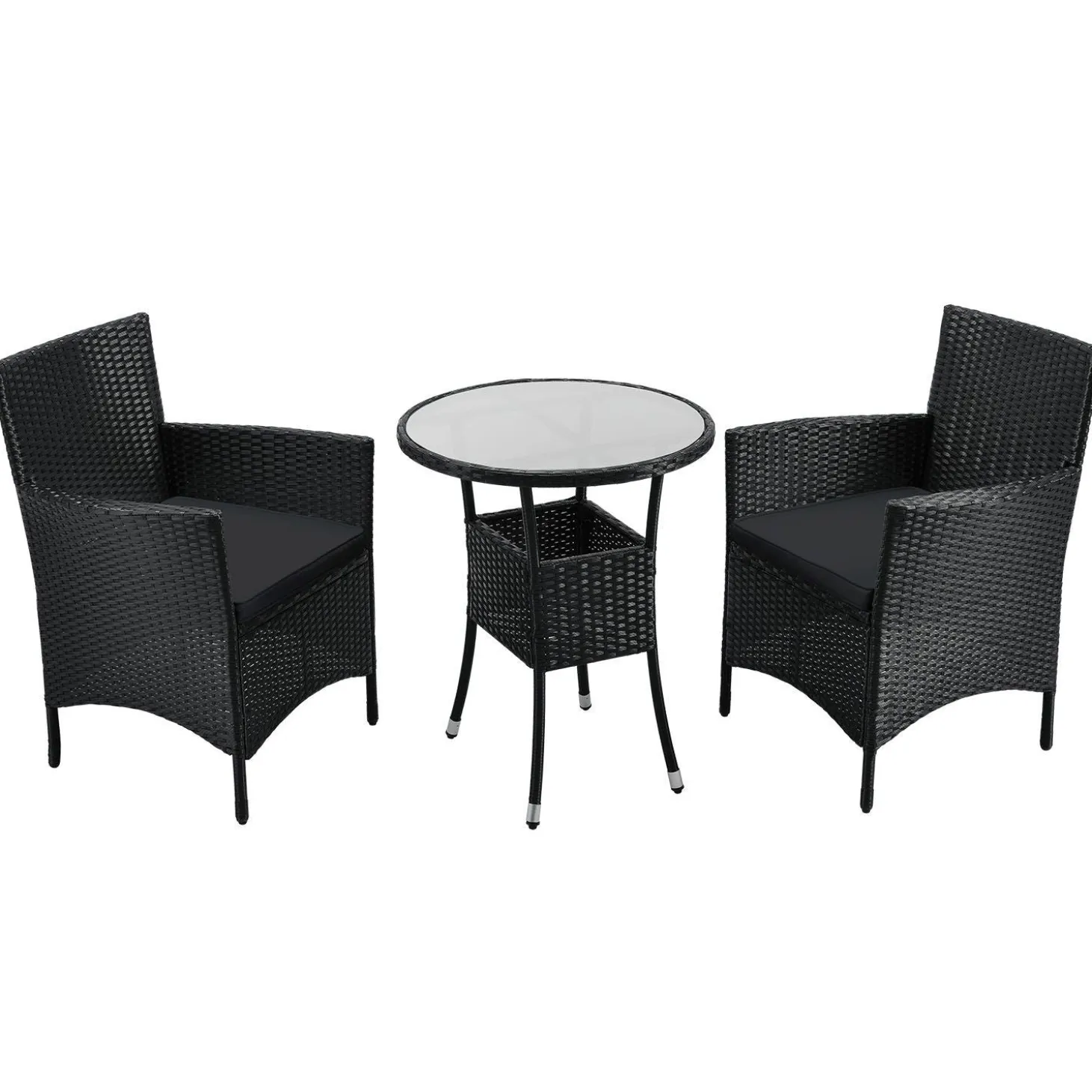 Polyrattan Balkon Set Bayamo Sitzgarnitur für 2 Personen und kleine Balkone