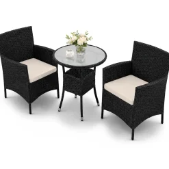 Polyrattan Balkon Set Bayamo Sitzgarnitur für 2 Personen und kleine Balkone