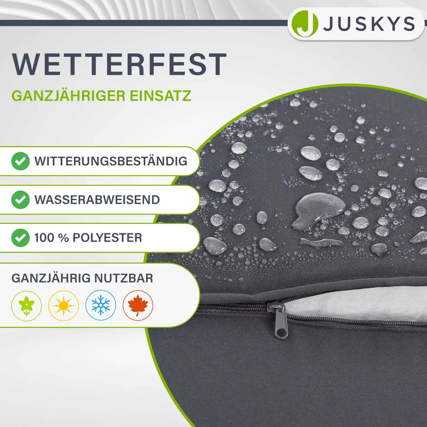 Polyrattan Doppelliege Syros Outdoor Liege für 2 Personen - mit Sonnendach & Auflagen