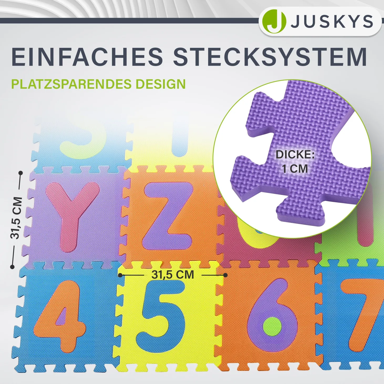 Puzzlematte für Babys und Kinder Puzzle Spielmatte für Spielspaß & Lernförderung in diversen Designs
