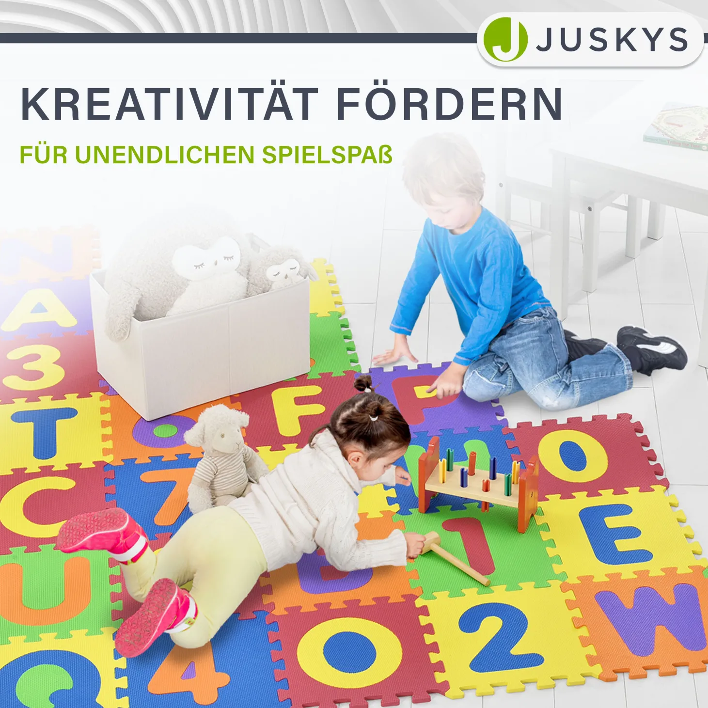Puzzlematte für Babys und Kinder Puzzle Spielmatte für Spielspaß & Lernförderung in diversen Designs