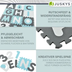 Puzzlematte für Babys und Kinder Puzzle Spielmatte für Spielspaß & Lernförderung in diversen Designs
