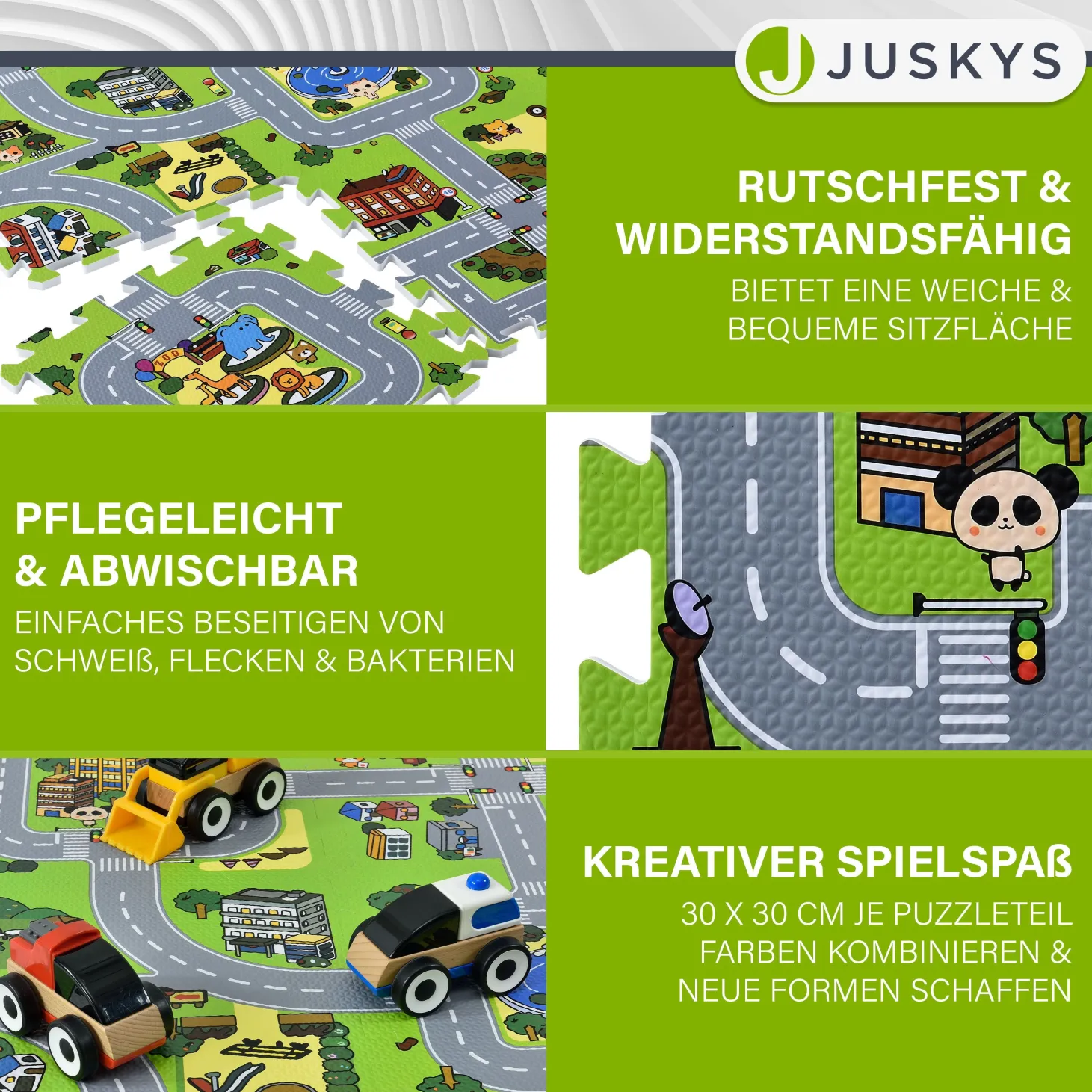 Puzzlematte für Babys und Kinder Puzzle Spielmatte für Spielspaß & Lernförderung in diversen Designs