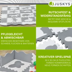 Puzzlematte für Babys und Kinder Puzzle Spielmatte für Spielspaß & Lernförderung in diversen Designs