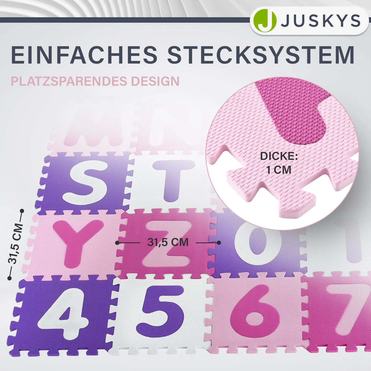 Puzzlematte für Babys und Kinder Puzzle Spielmatte für Spielspaß & Lernförderung in diversen Designs