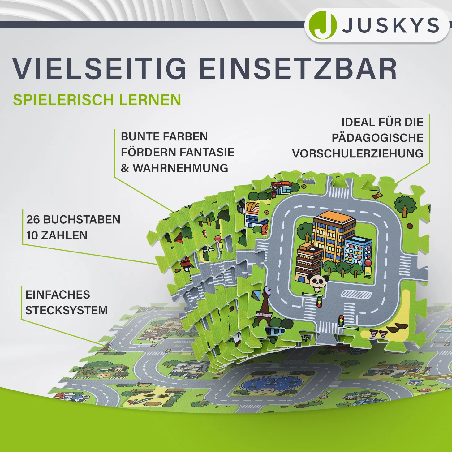 Puzzlematte für Babys und Kinder Puzzle Spielmatte für Spielspaß & Lernförderung in diversen Designs