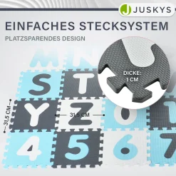 Puzzlematte für Babys und Kinder Puzzle Spielmatte für Spielspaß & Lernförderung in diversen Designs