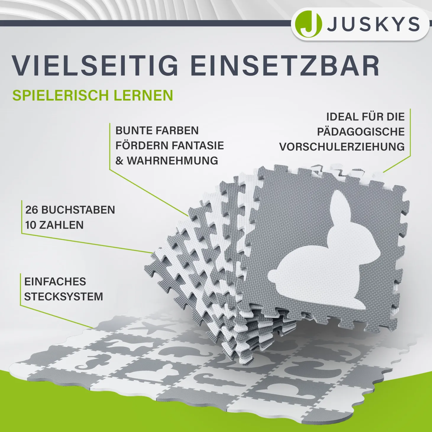 Puzzlematte für Babys und Kinder Puzzle Spielmatte für Spielspaß & Lernförderung in diversen Designs