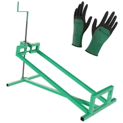 Rasentraktorheber bis 400 kg Hebevorrichtung zum Aufbocken von Aufsitzmähern - inkl. Handschuhe