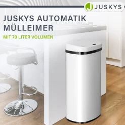 Rechteckiger Mülleimer mit Sensor Automatischer Abfalleimer für kontaktloses Entsorgen von Müll