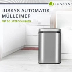Rechteckiger Mülleimer mit Sensor Automatischer Abfalleimer für kontaktloses Entsorgen von Müll