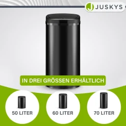 Rechteckiger Mülleimer mit Sensor Automatischer Abfalleimer für kontaktloses Entsorgen von Müll