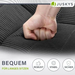Relaxsessel Korsika mit Cord 360° drehbar, ergonomisch und mit 5-lagiger Polsterung