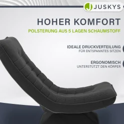 Relaxsessel Korsika mit Cord 360° drehbar, ergonomisch und mit 5-lagiger Polsterung