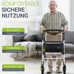 Rollator für die Wohnung Indoor Rollator ideal für schmale Wohnräume
