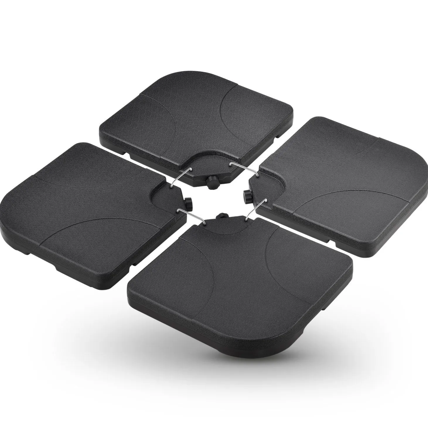 Schirmgewicht 4er Set Quad Gewicht aus HDPE befüllbar bis 80 kg