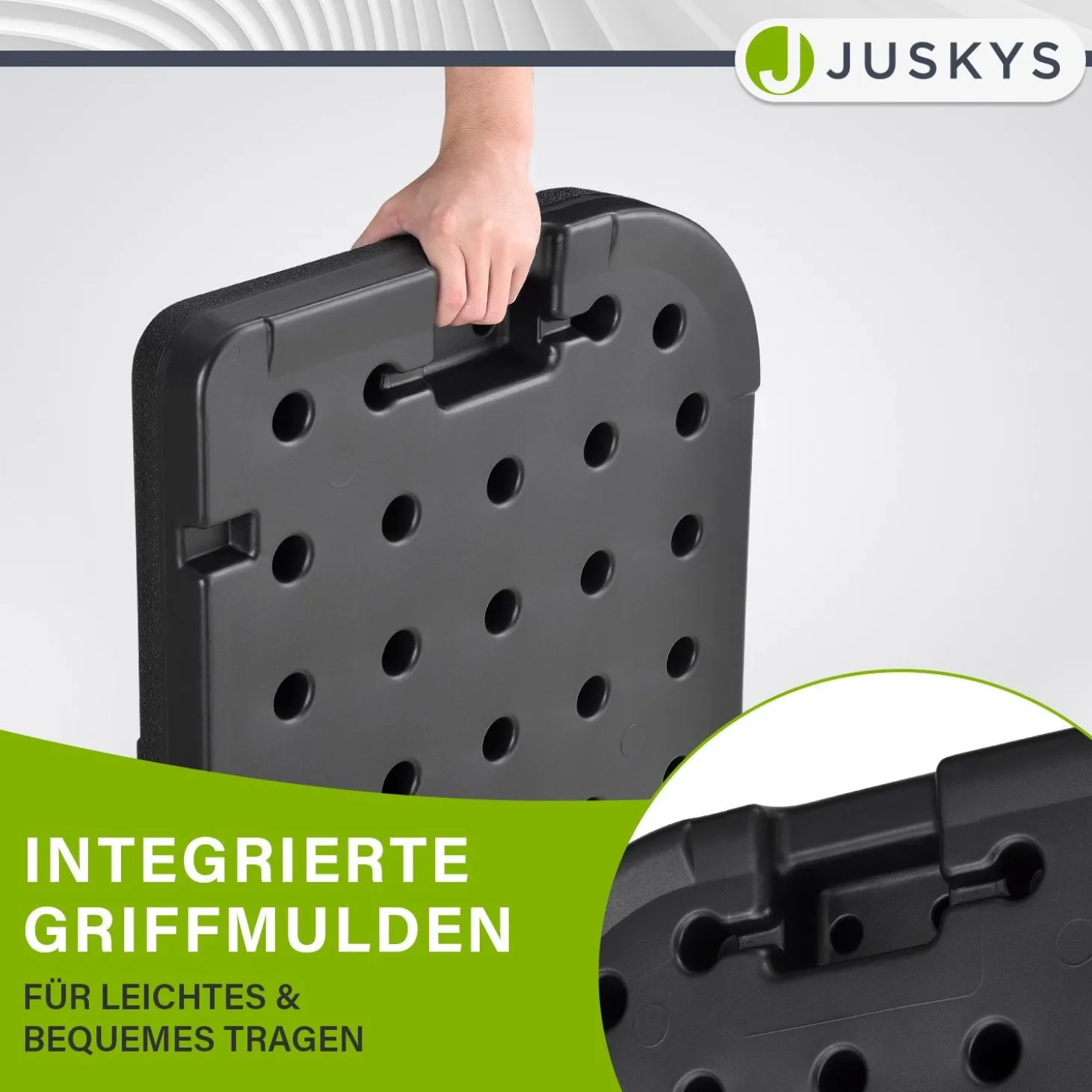 Schirmgewicht 4er Set Quad Gewicht aus HDPE befüllbar bis 80 kg