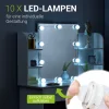 Schminktisch Bella mit Hocker Melly Mit Spiegel & LED-Licht für beste Styling-Ergebnisse