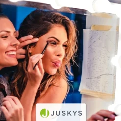Schminktisch mit Spiegel Talea Eleganter Schminktisch mit Licht & viel Stauraum
