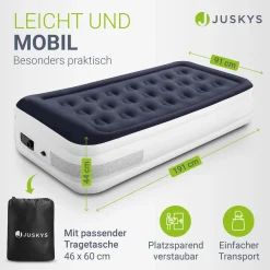 Selbstaufblasende Luftmatratze Sapri Bequemes Luftbett zum Camping oder für 1-2 Gäste