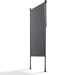 Senkrechtmarkise Barbados 200 x 310 cm - grau Sonnen- & Sichtschutz höhenverstellbar, ohne Bohren, UV-beständig