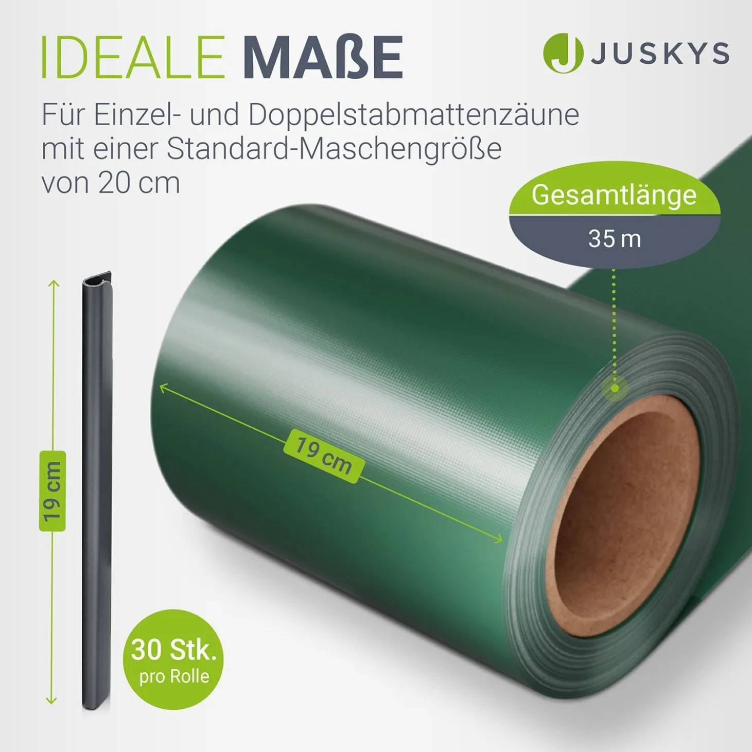 Sichtschutzstreifen PVC PVC Sichtschutzband 19cm x 35m für Gartenzäune