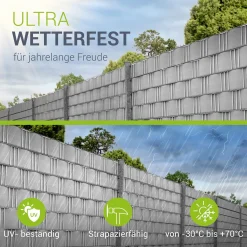 Sichtschutzstreifen PVC PVC Sichtschutzband 19cm x 35m für Gartenzäune