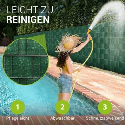 Sichtschutzstreifen PVC PVC Sichtschutzband 19cm x 35m für Gartenzäune