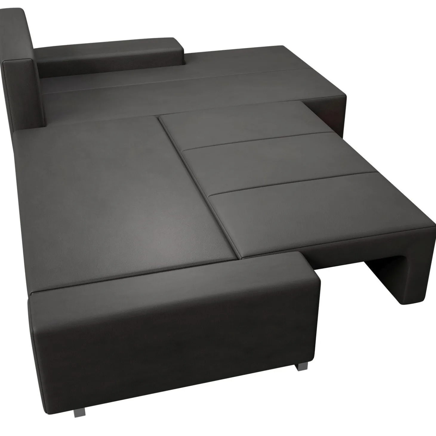 Sofa Davos mit LED Gemütliche Couch in L-Form mit Schlaffunktion