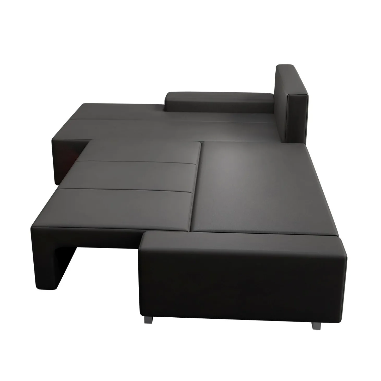 Sofa Davos mit LED Gemütliche Couch in L-Form mit Schlaffunktion
