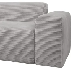 Sofa in L-Form Vals Gemütliche Couch in Cord-Optik