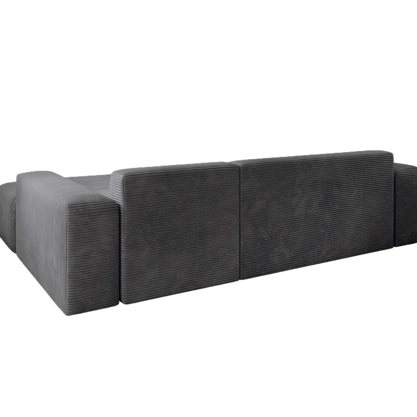 Sofa in L-Form Vals Gemütliche Couch in Cord-Optik