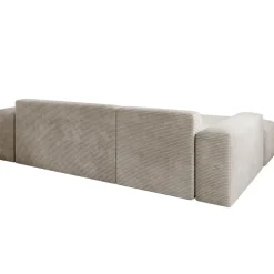 Sofa in L-Form Vals Gemütliche Couch in Cord-Optik