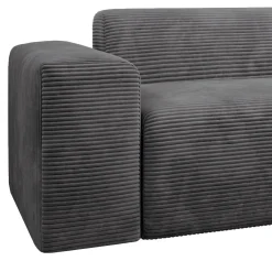 Sofa in L-Form Vals Gemütliche Couch in Cord-Optik
