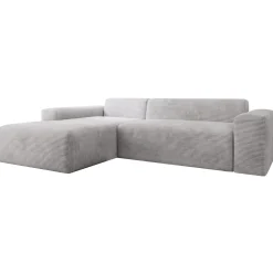 Sofa in L-Form Vals Gemütliche Couch in Cord-Optik