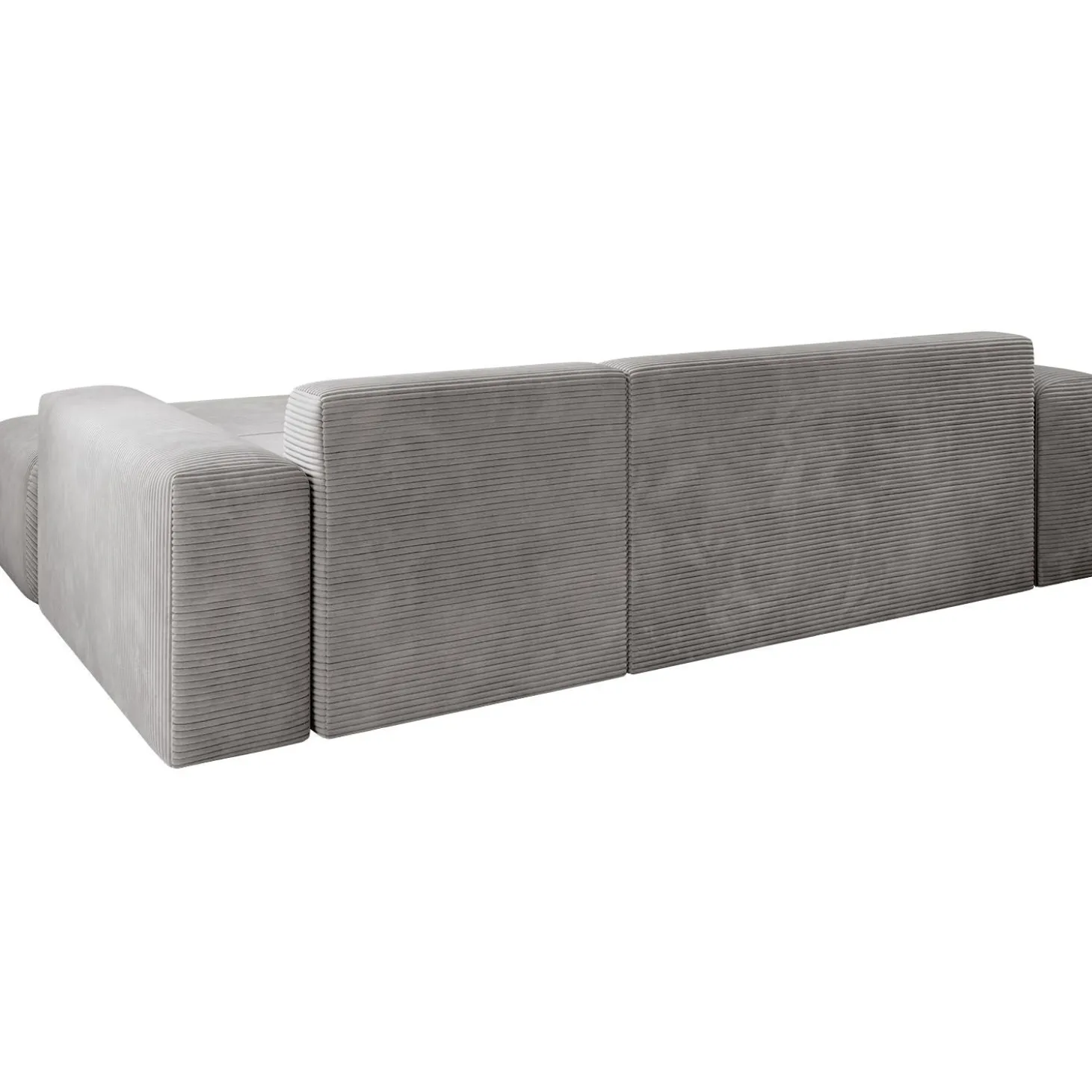 Sofa in L-Form Vals Gemütliche Couch in Cord-Optik