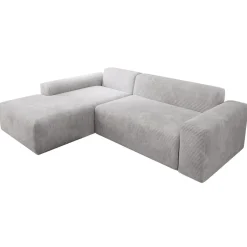 Sofa in L-Form Vals Gemütliche Couch in Cord-Optik