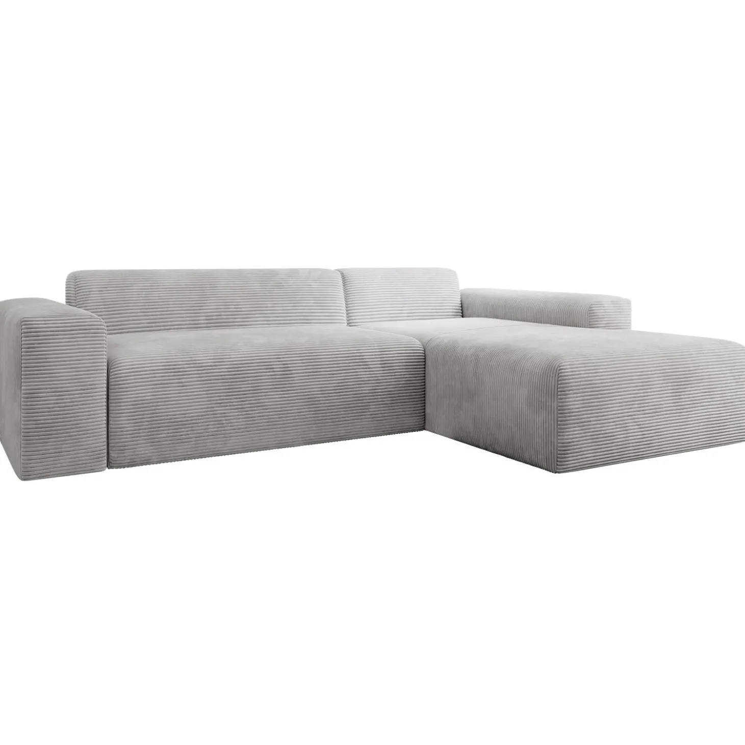 Sofa in L-Form Vals Gemütliche Couch in Cord-Optik