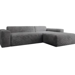 Sofa in L-Form Vals Gemütliche Couch in Cord-Optik