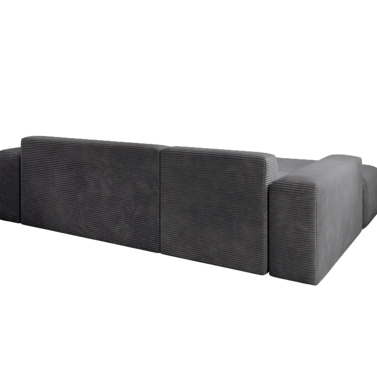Sofa in L-Form Vals Gemütliche Couch in Cord-Optik