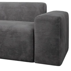 Sofa in L-Form Vals Gemütliche Couch in Cord-Optik