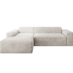 Sofa in L-Form Vals Gemütliche Couch in Cord-Optik