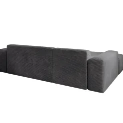 Sofa in L-Form Vals Gemütliche Couch in Cord-Optik