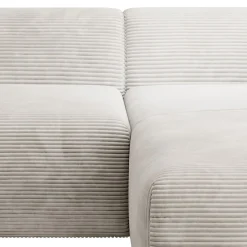 Sofa in L-Form Vals Gemütliche Couch in Cord-Optik